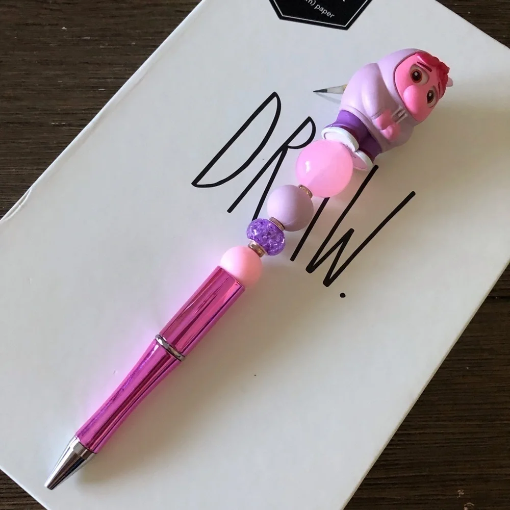 Disney Doorables: Inside Out: Embarrassment handmade beaded pen